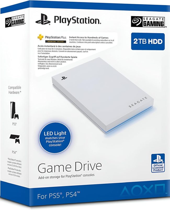 Seagate Game Drive PS4/PS5, 2TB